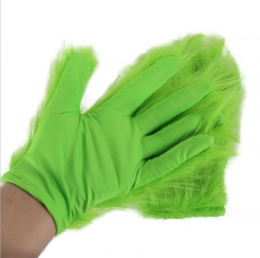 绿毛怪格林奇The Grinch圣诞面具毛毛手套Cosplay节日道具周边