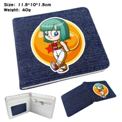 Dragon Ball Z Denim Folding Coin Purse Anime Wallet
