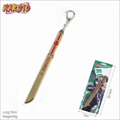 Naruto Ama no Murakumo no Turugi Cartoon Weapon Pendant Key Ring Decoration Anime Keychain 15cm