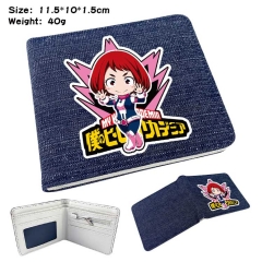 Boku No Hero Academia/My Hero Academia Denim Folding Coin Purse Anime Wallet