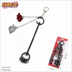 Naruto Cartoon Weapon Pendants Key Ring Decoration Anime Keychain 15cm