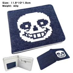 Undertale Denim Folding Coin Purse Anime Wallet