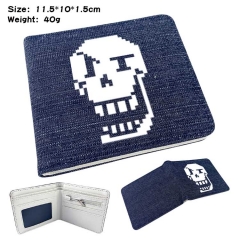 Undertale Denim Folding Coin Purse Anime Wallet