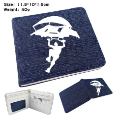 Fortnite Denim Folding Coin Purse Anime Wallet
