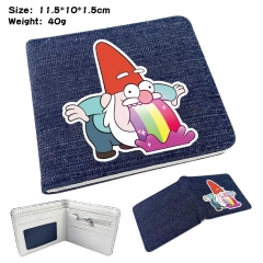 Gravity Falls Denim Folding Coin Purse Anime Wallet