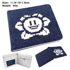Undertale Denim Folding Coin Purse Anime Wallet