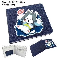 Undertale Denim Folding Coin Purse Anime Wallet