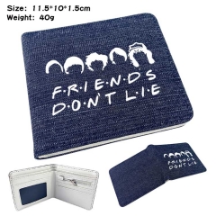 Stranger Things Denim Folding Coin Purse Anime Wallet