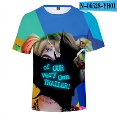 Birds of Prey Anime 3D Printed SBaseball Short Sleeve T Shirt