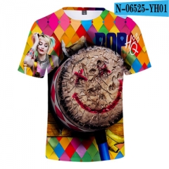 Birds of Prey Anime 3D Printed SBaseball Short Sleeve T Shirt