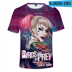 Birds of Prey Anime 3D Printed SBaseball Short Sleeve T Shirt