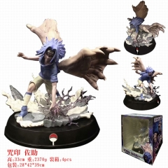 火影忍者 咒印 佐助 盒装手办摆件模型 33CM 2.37KG 彩盒尺寸：26X42X39CM 一箱4个