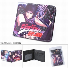 JoJo's Bizarre Adventure Cartoon Coin Purse Folding PU Anime Short Wallet