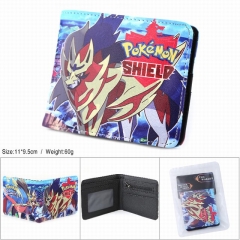 Pokemon Cartoon Coin Purse Folding PU Anime Short Wallet