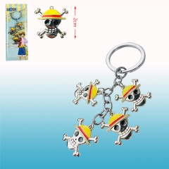 One Piece Cartoon Cosplay Anime Alloy Keychain