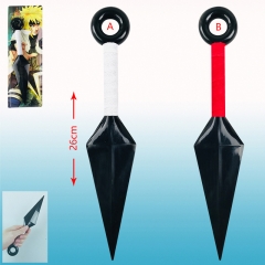 2 Colors Naruto Plastic Kunai Anime Sword Weapon