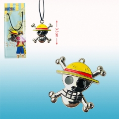 海盗王路飞彩色骷髅头项链一条
