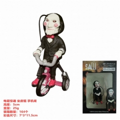 电锯惊魂 骑单车 手机绳 盒装手办摆件模型 5CM 25G 彩盒尺寸：7X3X11.5CM 一箱164个