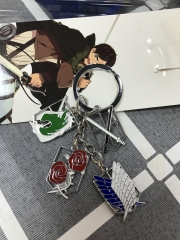 Attack on Titan/Shingeki No Kyojin Cartoon Decoration Anime Alloy Keychain