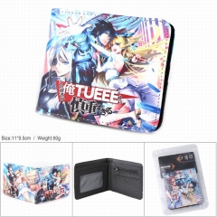 Cautious Hero: The Hero is Overpowered but Overly Cautious Coin Purse Folding PU Anime Short Wallet
