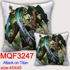 MQF 3247 进击的巨人 双面全彩抱枕靠枕-45X45CM