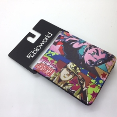JoJo's Bizarre Adventure Coin Purse Folding PU Anime Short Wallet