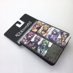 JoJo's Bizarre Adventure Coin Purse Folding PU Anime Short Wallet