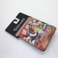 The Seven Deadly Sins Cosplay Color Printing Coin Purse Button Anime Short Wallet