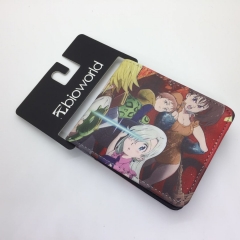 The Seven Deadly Sins Cosplay Color Printing Coin Purse Button Anime Short Wallet