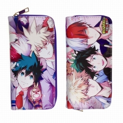 Boku no Hero Academia/My Hero Academia Japanese Cartoon PU Zipper Long Purse Anime Wallet