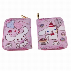 2 Styles Cinnamoroll Japanese Mascot Cartoon PU Zipper Coin Purse Anime Wallet