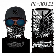 4 Styles Attack on Titan/Shingeki No Kyojin Anime Variety Magic Turban+Face Mask