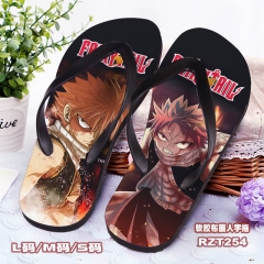 Fairy Tail Anime Pattern Cartoon Cute Soft Rubber Flip Flops Anime Slipper