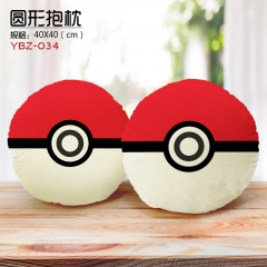 Poké Ball Anime Pattern Cartoon Cute Plush Round Pillow