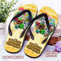 Animal Crossing: New Horizons Anime Pattern Cartoon Cute Soft Rubber Flip Flops Anime Slipper