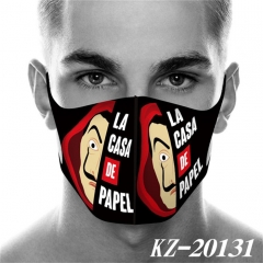 5 Styles La Casa de Papel Anime Mask Space Cotton Anime Print Mask