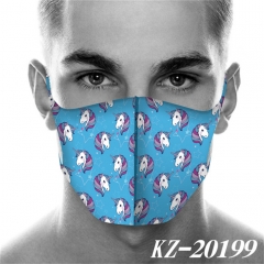 6 Styles Unicorn Anime Mask Space Cotton Anime Print Mask
