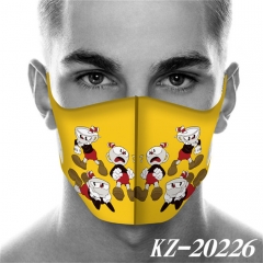 3 Styles Cuphead  Anime Mask Space Cotton Anime Print Mask