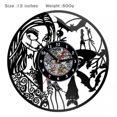 圣诞夜惊魂-- 动漫创意挂画挂钟钟表PVC材质(不配电池)