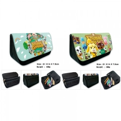 2 Styles Animal Crossing: New Horizons High Capacity Canvas Anime Pencil Bag