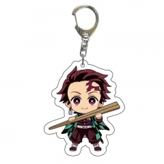 8 Styles Demon Slayer: Kimetsu no Yaiba Decorative Cute Pattern Acrylic Keychain