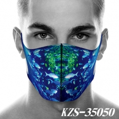 20 Styles Skull +Flag Pattern Anime Mask Space Cotton Anime Print Mask