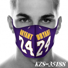 9 Styles NBA Star Kobe Pattern Anime Mask Space Cotton Anime Print Mask