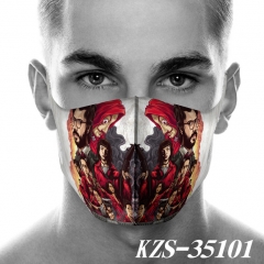 7 Styles La Casa de Papel Pattern Anime Mask Space Cotton Anime Print Mask