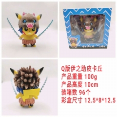 Pokemon Pikachu COS Hashibira Inosuke Anime Action Figure Model Toy