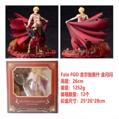 Fate FGO 吉尔伽美什 金闪闪 手办，一件12个，高约26cm，外盒尺寸25X26X28cm，重量1252g