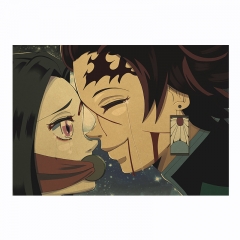 Demon Slayer : Kitmetsu no Yaiba Home Decoration Retro Kraft Paper Anime Poster