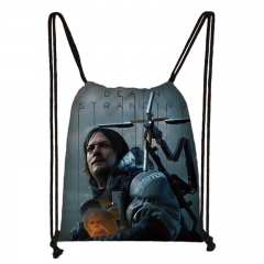 厂家直销death stranding死亡搁浅束口袋涤纶拉绳袋袋户外购物袋
