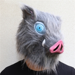 Demon Slayer: Kimetsu no Yaiba Hashibira Inosuke Cartoon Character Latex Material Anime Mask