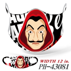 7 Styles La Casa de Papel Anime Mask Space Cotton Anime Print Mask